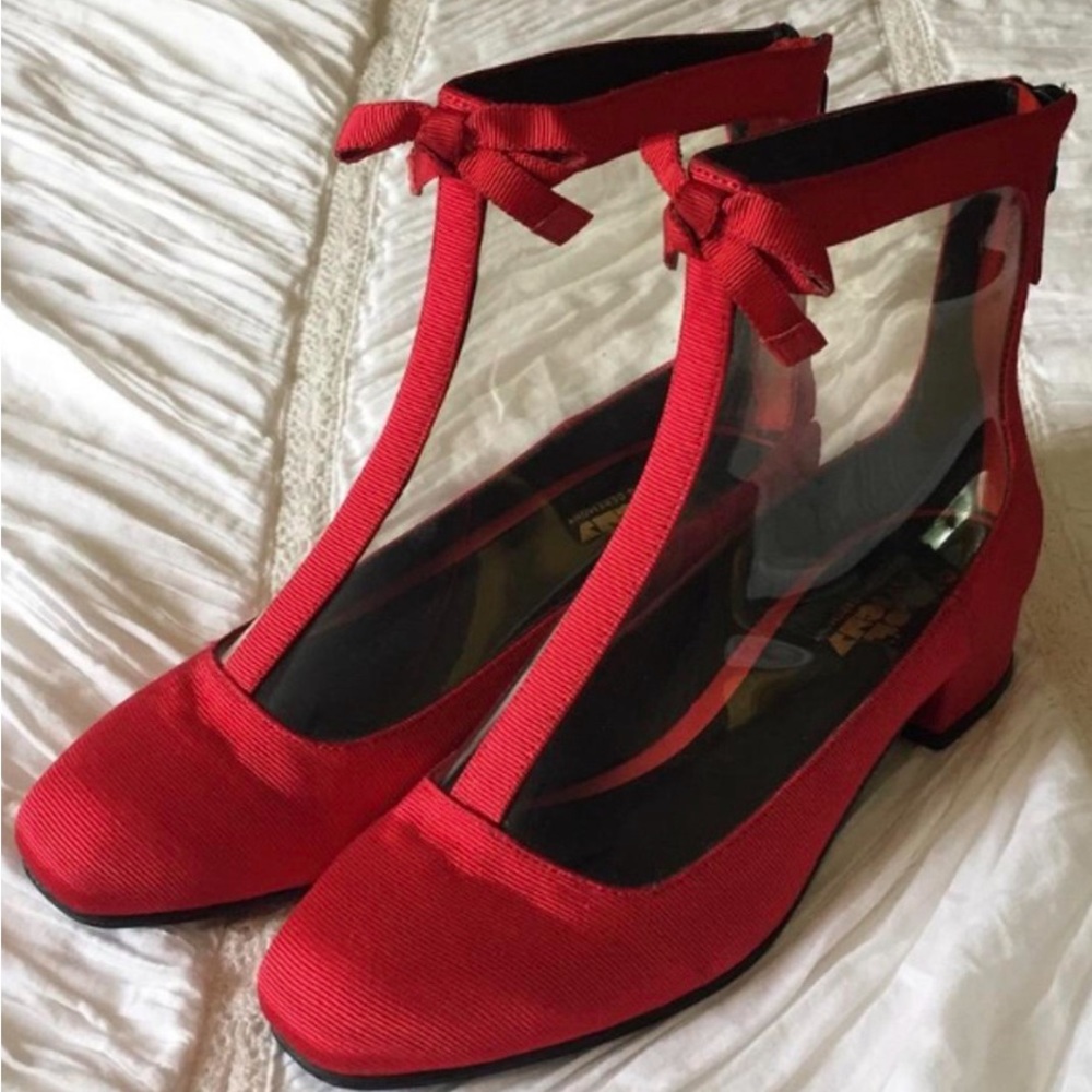 Chloe Sevigny x Opening Ceremony Red Clear Go Go Boots